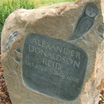 Hand-carved Memorial by Chris Hall, Sculptor